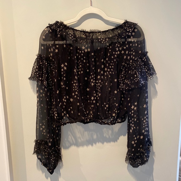 LoveShackFancy sheer star blouse - Picture 4 of 8